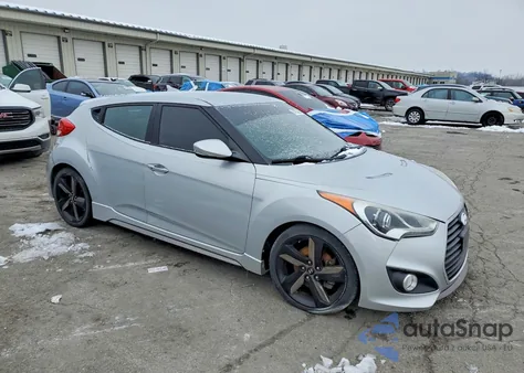 2013 Hyundai Veloster Turbo z USA, uszkodzony, nr VIN KMHTC6AE7DU140509